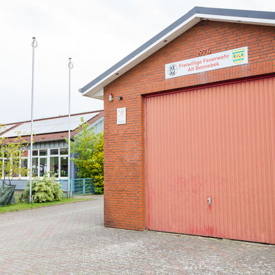 Das Feuerwehrgerätehaus wurde 1974 in Alt Bennebek eingeweiht